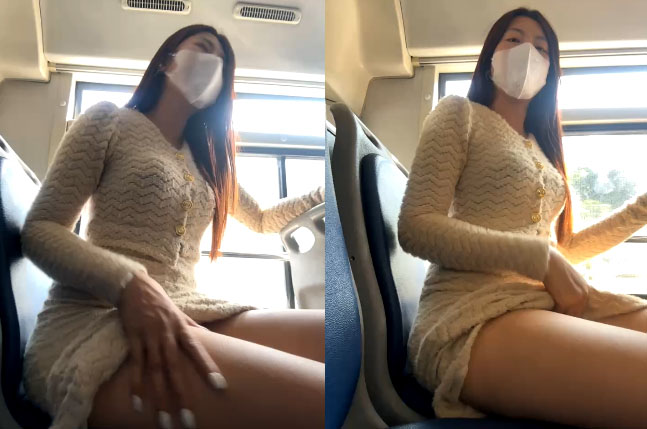 [SexHD] – Em gái ngứa lồn thủ dâm trên xe bus Phần 1